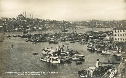 CPA TURQUIE "Constantinople, vue panoramique et la Mosquée"