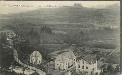 .CPA FRANCE 42  "Bourg Argental, Quartier d'Almandel, les chalets"