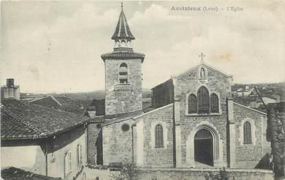 .CPA FRANCE 42  "Aveizieux, L'église"