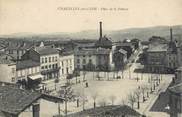42 Loire .CPA  FRANCE 42  "Chazelles sur Lyon, Place de la Poterne"