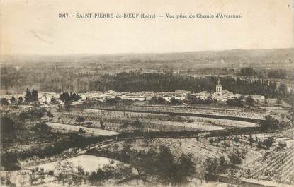 .CPA  FRANCE 42  "St Pierre de Boeuf, Vue prise du Chemin d'Avezenas"