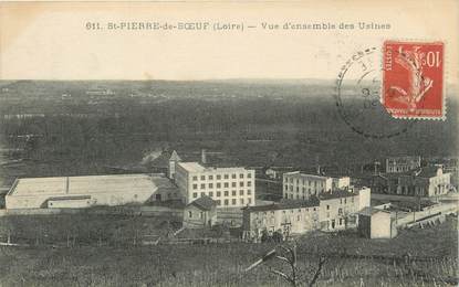 .CPA  FRANCE 42  "St Pierre de Boeuf, Vue d'ensemble des usines"