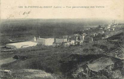 .CPA  FRANCE 42  "St Pierre de Boeuf, Vue panoramique des usines"