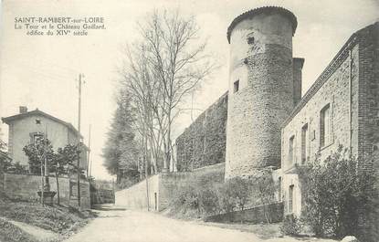 .CPA  FRANCE 42  "St Rambert sur Loire, La tour et le château Gaillard"
