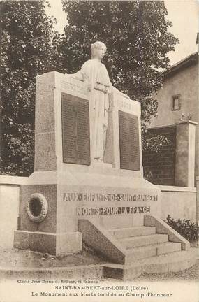 .CPA  FRANCE 42  "St Rambert sur Loire, Le monument aux morts "