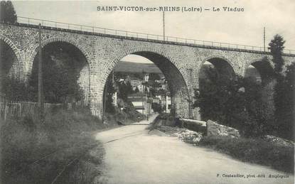 .CPA  FRANCE 42  "St Victor sur Rhins, Le viaduc "