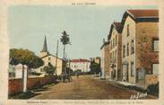 42 Loire .CPA  FRANCE 42  "Usson en Forez, Avenue de la gare"