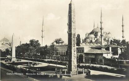 CPA TURQUIE "Constantinople, Mosquée Sultan Ahmed et l'Hippodrome"