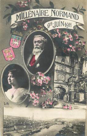 .CPA  FRANCE 76 " Rouen, Milllénaire Normand de juin 1911"
