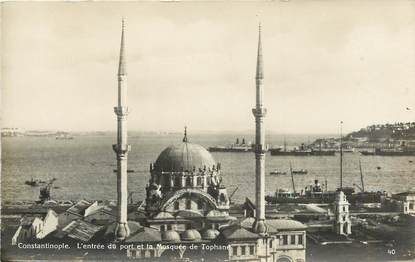 CPA TURQUIE "Constantinople, L'Entrée du Port et la Mosquée de Tophané"