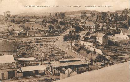 .CPA FRANCE 76 "Neufchâtel en Bray, Panorama vue de l'église"