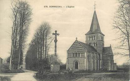 .CPA FRANCE 76 "Sommesnil, L'église"