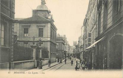 .CPA  FRANCE 42 " Roanne, Le Lycée"