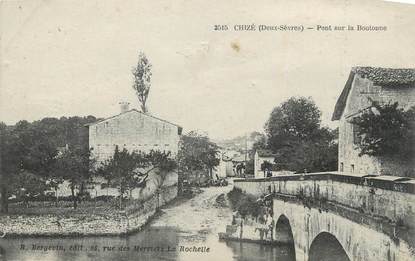 .CPA  FRANCE 79 " Chizé, ¨Pont sur la Boutonne"