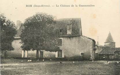 .CPA  FRANCE 79 "Rom, Le château de la Guessonnière"