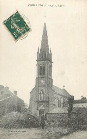 .CPA  FRANCE 79  "  Loublande, L'église"