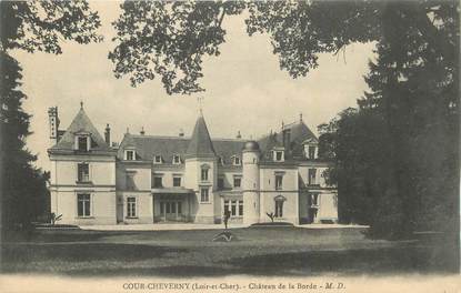 . CPA  FRANCE 41 "Cour - Cheverny, Château de la Borde"