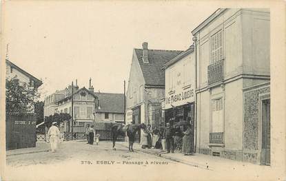 CPA FRANCE 77  "Esbly, Passage à niveau"