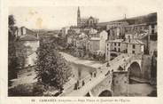 12 Aveyron . CPA  FRANCE 12 "Camarès, Pont Vieux et quartier de l'église"