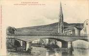 12 Aveyron . CPA  FRANCE 12 "Sainte Affrique, La cathédrale et les ponts"