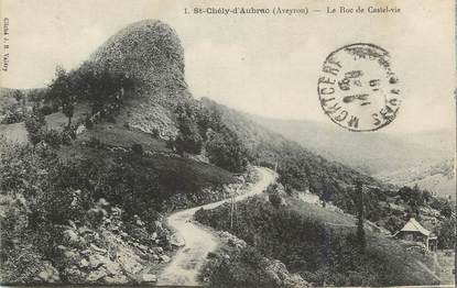 .CPA FRANCE 12 "St  Chély d'Aubrac, Le roc de Castel-Vie"