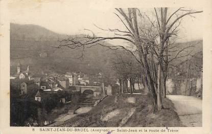 .CPA FRANCE 12 "Ste Jean de Bruel, Route de Trève"