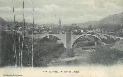 .CPA FRANCE 12 "Nant, Le  pont de la Prade"