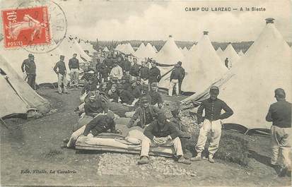 .CPA FRANCE 12 "Camp du Larzac, Soldats à la sieste"