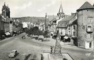 12 Aveyron .CPSM  FRANCE 12 "Espalion, Place St Georges et le monument aux morts"