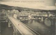 12 Aveyron . CPA  FRANCE 12 "Espalion, Les tanneries, le pont neuf et le pont vieux sur le Lot"