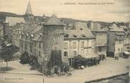 12 Aveyron . CPA  FRANCE 12 "Espalion, Place St Georges et Tour Poulenc"