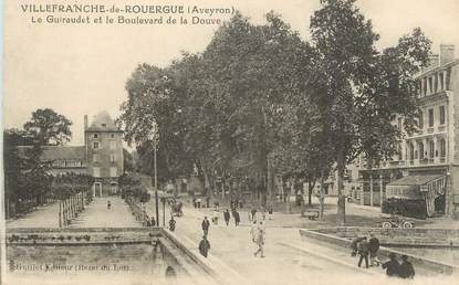 . CPA FRANCE 12 "Villefranche de Rouergue, Le Guiraudet et le boulevard de la Douve"