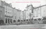 12 Aveyron . CPA FRANCE 12 "Villefranche de Rouergue, Place Notre Dame"