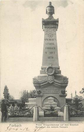 . CPA  FRANCE 57 " Forbach, Monument aux morts"