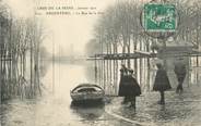 95 Val D'oise . CPA  FRANCE 95 "Argenteuil, Rue de la gare, crue de la Seine janvier 1910"