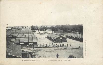 . CPA  FRANCE 47 "Casteljaloux, Cantonnement de la classe 1917"