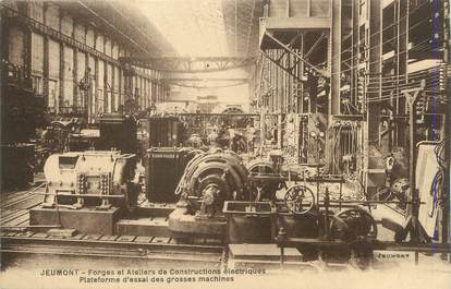 . CPA  FRANCE 59 "Jeumont, Forges et acieries de constructions électriques, plateforme d'essai des grosses machines"