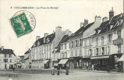 . CPA FRANCE  77 "Coulommiers, La plaace du marché"