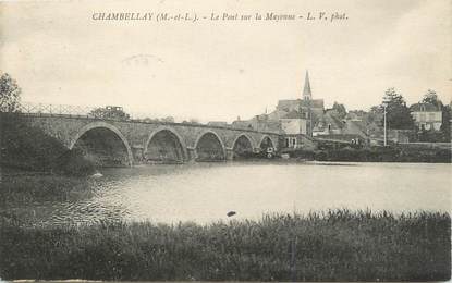 . CPA  FRANCE  49  "Chambellay, Le pont sur la Mayennee"