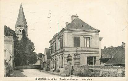 . CPA  FRANCE  49  "Coutures, Route de Saumur"