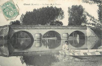 . CPA  FRANCE  49  " Chacé, Le pont sur le Thouet"