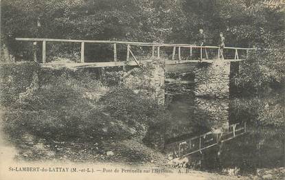 . CPA  FRANCE  49  " St Lambert du Lattay, Pont de Perrinelle sur l'Hyrome"