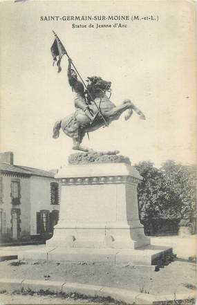 . CPA  FRANCE  49  " St Germain sur Moine, Statue de Jeanne d'Arc"