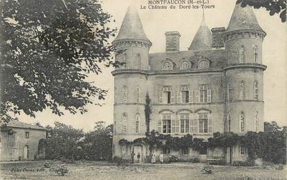 . CPA  FRANCE  49  " Montfaucon, Le château du Doré les Tours"