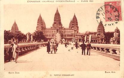 CPA  CARTE MAXIMUM / Exposition coloniale internationale 1931, Temple d'Angkor Vat"