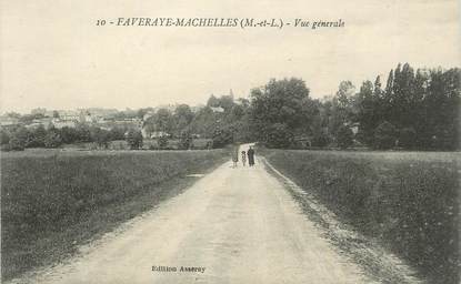 . CPA  FRANCE  49  " Faveraye Machelles, Vue générale"