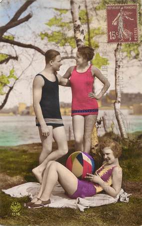 CPA BAIGNEUSE "Femmes en maillot de bain"