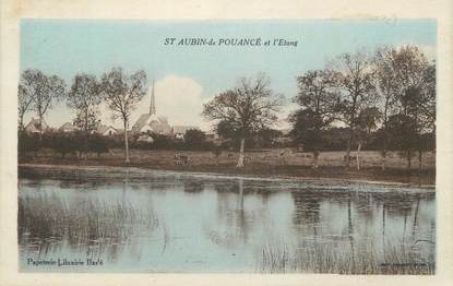 . CPA  FRANCE  49  "St  Aubin de Pouancé, L'étang"