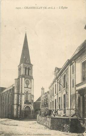 . CPA  FRANCE  49 "Chambellay, L'église"