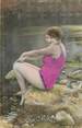 Theme CPA BAIGNEUSE "Femme sur le rocher"